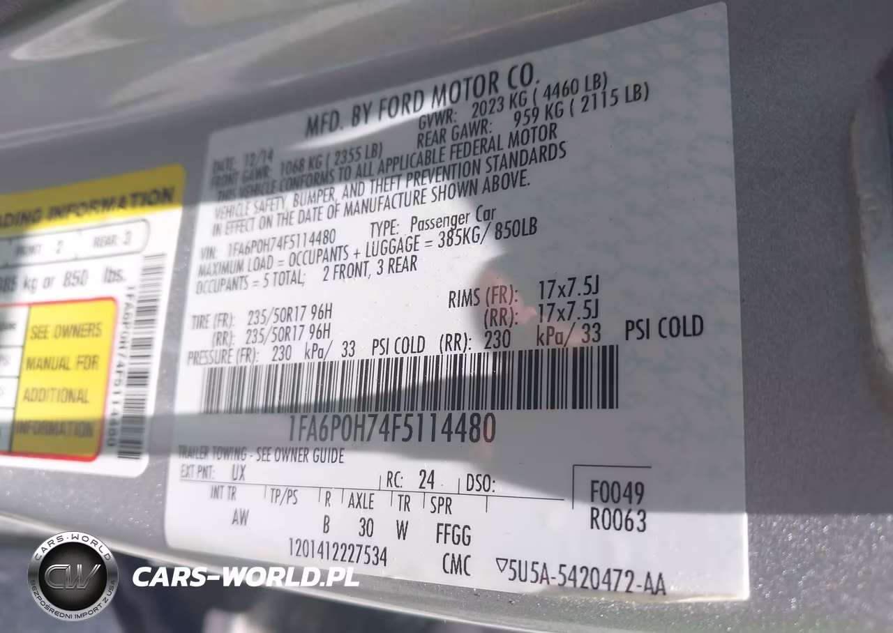2015 Ford Fusion Se VIN:1FA6P0H74F5114480 - 9