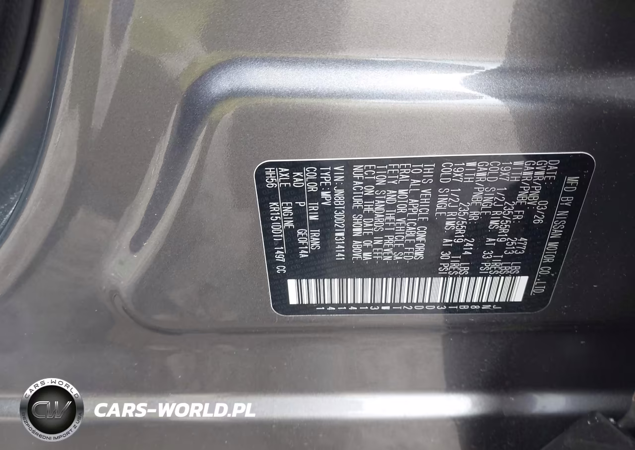 2026 Nissan Rogue Platinum VIN:JN8BT3DD2TW314141 - 9
