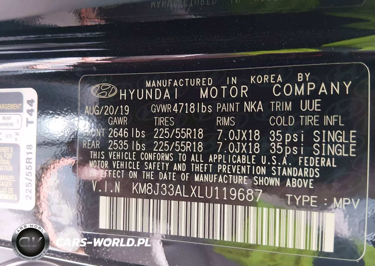 2020 Hyundai Tucson Ultimate VIN:KM8J33ALXLU119687 - 9