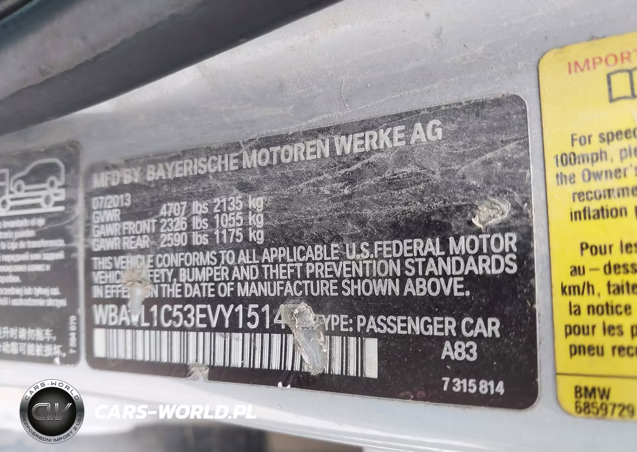 2014 BMW X1 xDrive28I VIN:WBAVL1C53EVY15147 - 9