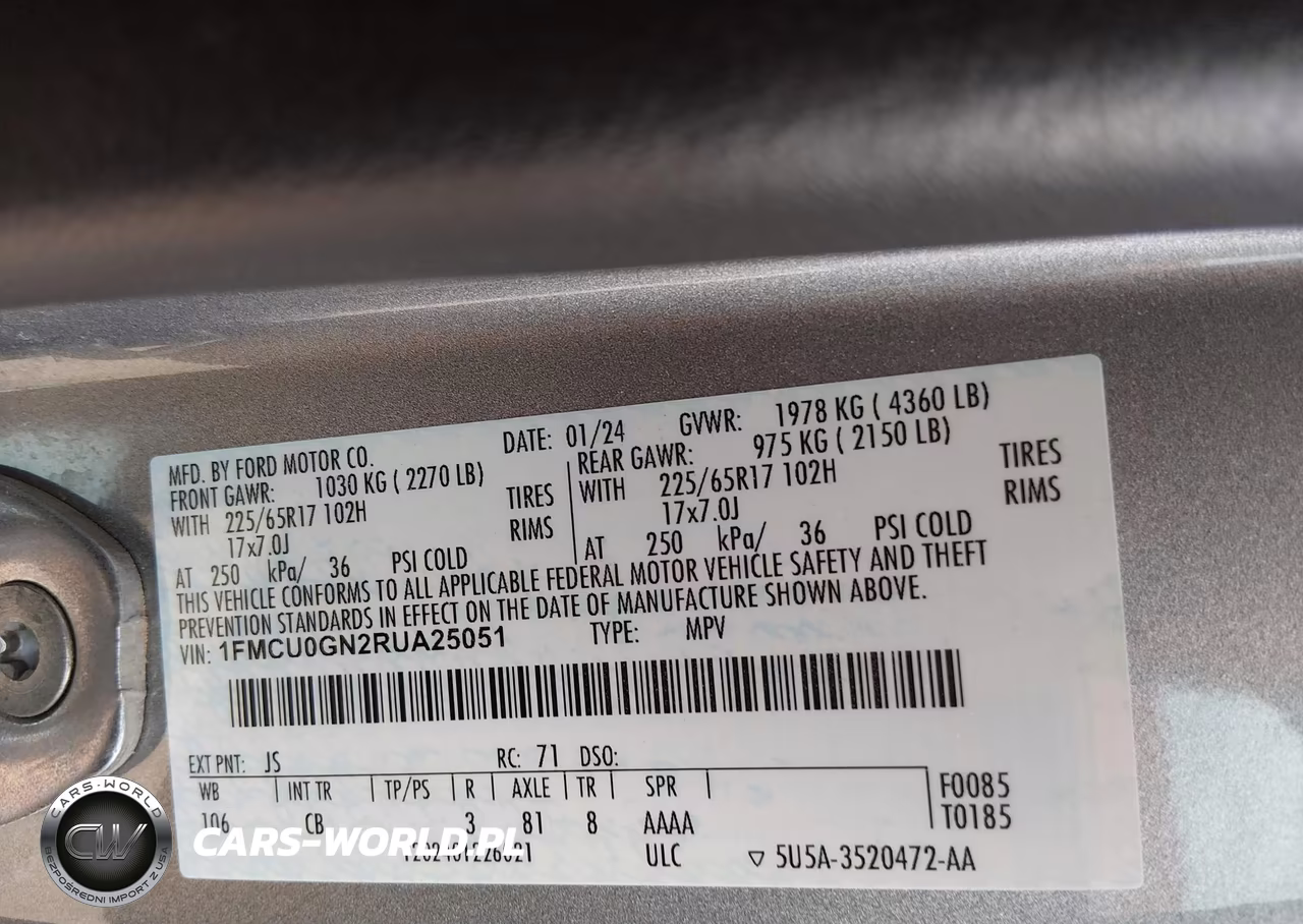 2024 Ford Escape Active VIN:1FMCU0GN2RUA25051 - 9
