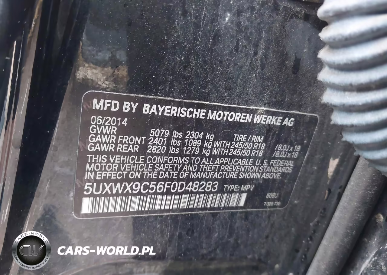 2015 BMW X3 xDrive28I VIN:5UXWX9C56F0D48283 - 9