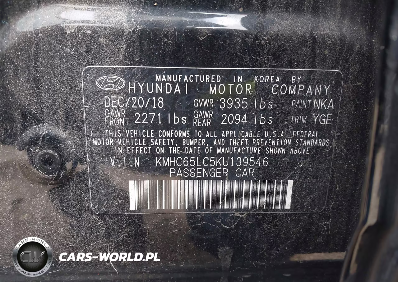 2019 Hyundai Ioniq Hybrid Blue VIN:KMHC65LC5KU139546 - 9