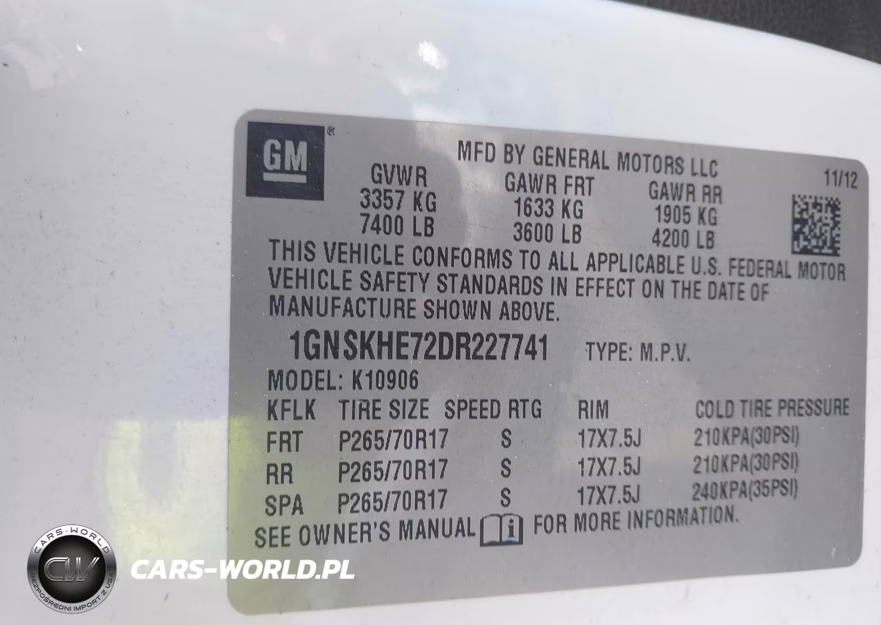 2013 Chevrolet Suburban Ls VIN:1GNSKHE72DR227741 - 9