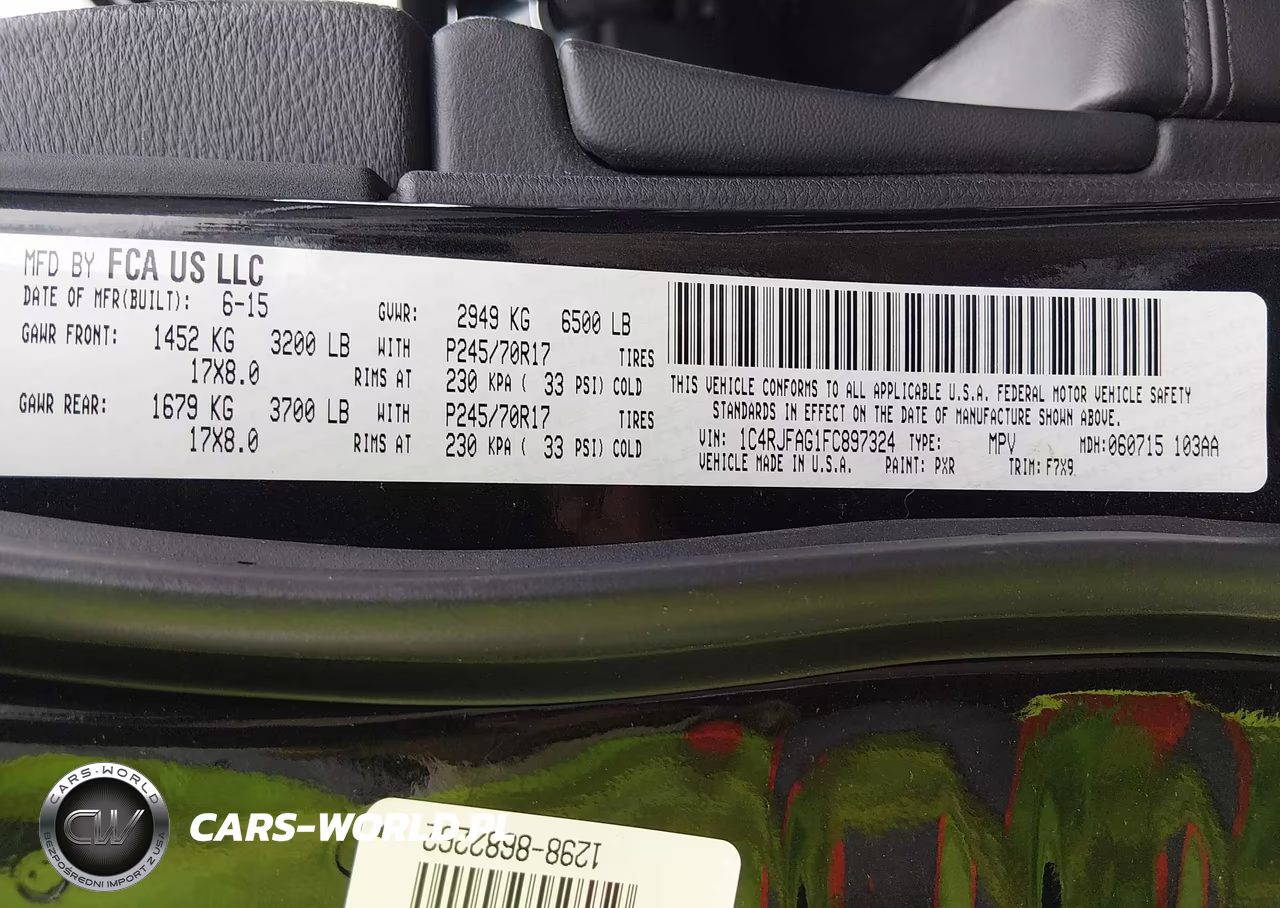 2015 Jeep Grand Cherokee Laredo VIN:1C4RJFAG1FC897324 - 9