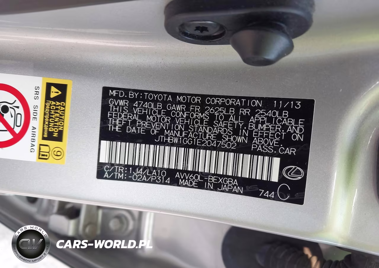2014 Lexus Es 300H VIN:JTHBW1GG1E2047502 - 9