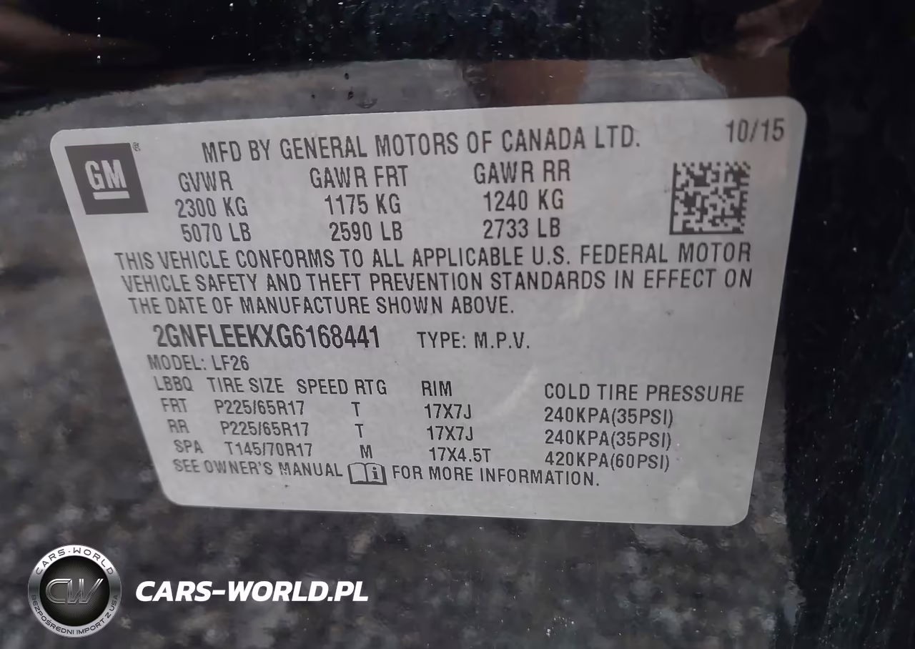 2016 Chevrolet Equinox Ls VIN:2GNFLEEKXG6168441 - 9