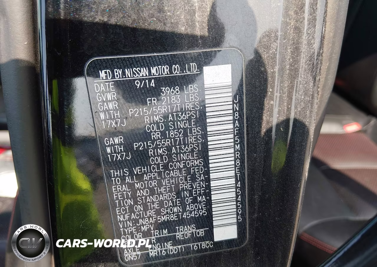 2014 Nissan Juke Sl VIN:JN8AF5MR8ET454595 - 9