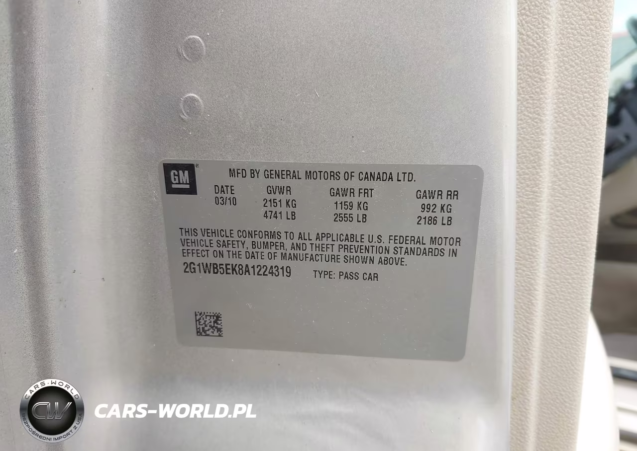 2010 Chevrolet Impala Lt VIN:2G1WB5EK8A1224319 - 9