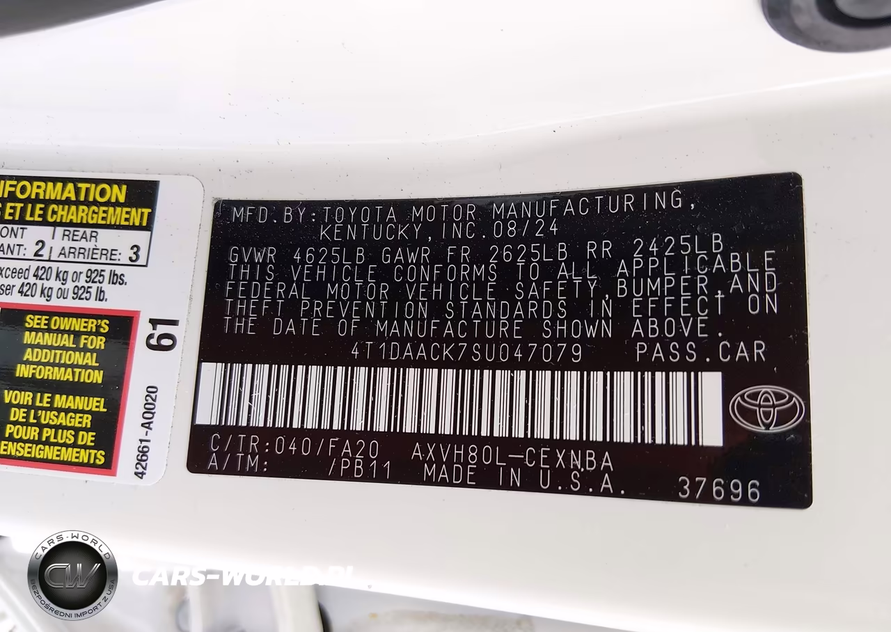 2025 Toyota Camry Le VIN:4T1DAACK7SU047079 - 9