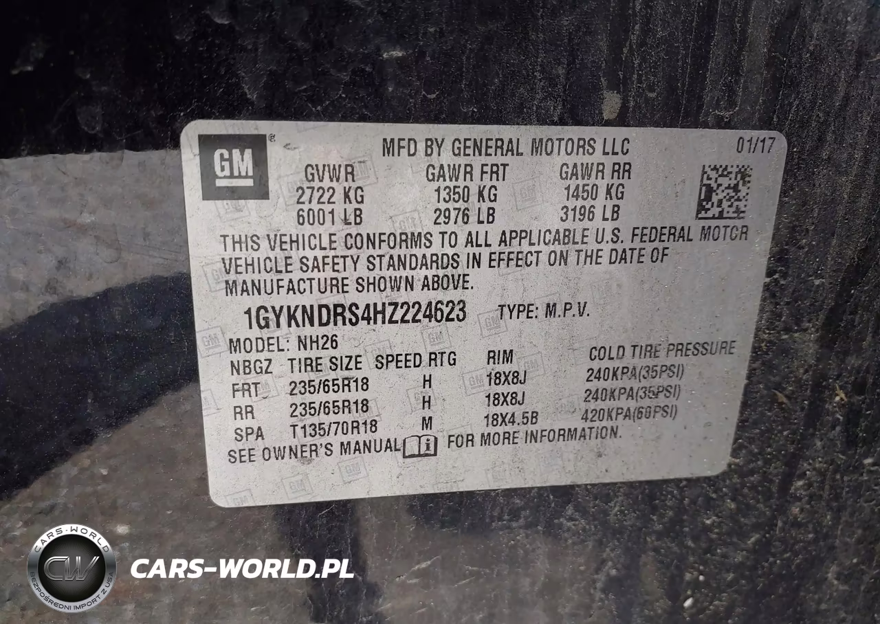 2017 Cadillac Xt5 Luxury VIN:1GYKNDRS4HZ224623 - 9
