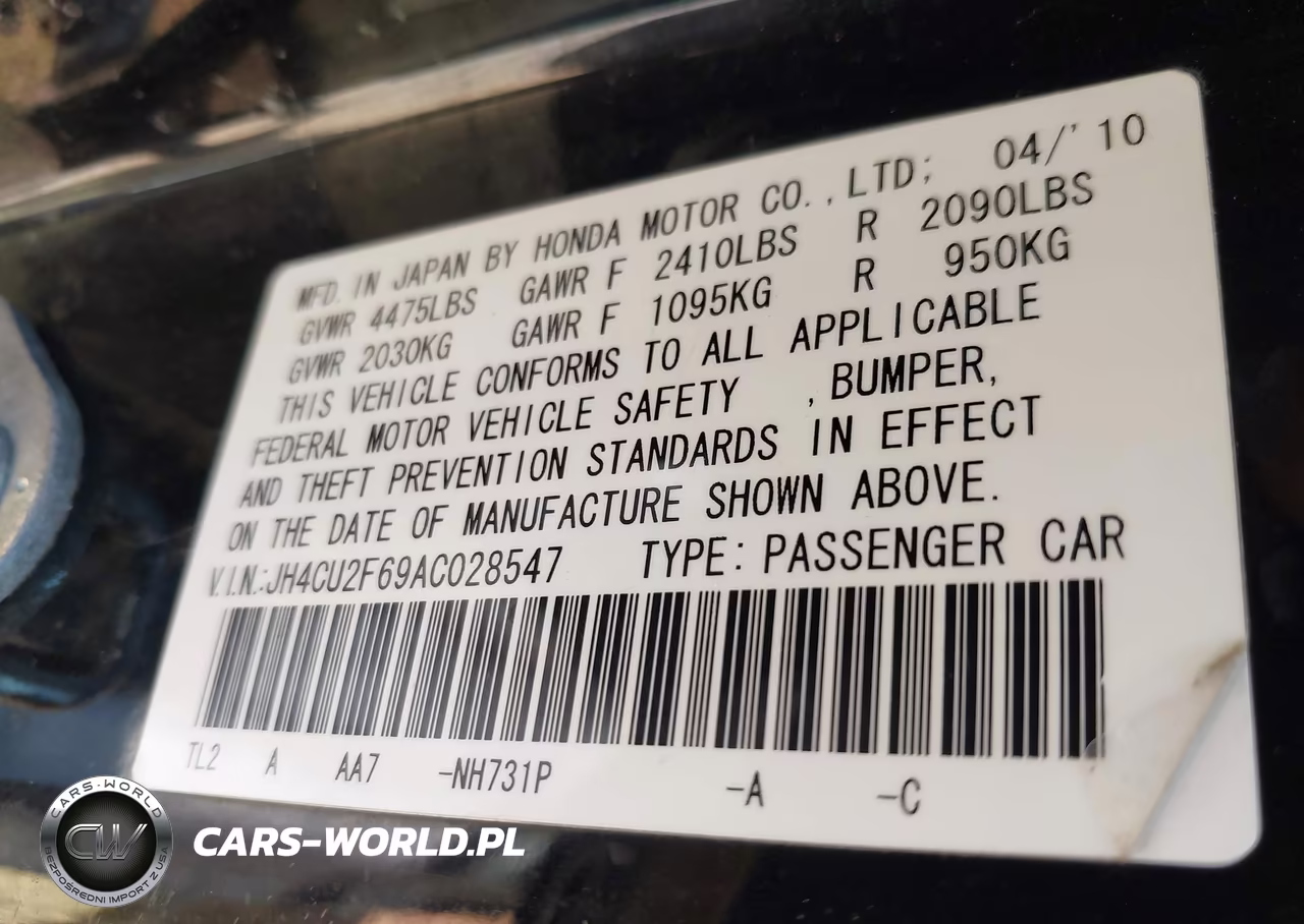 2010 Acura Tsx 2.4 VIN:JH4CU2F69AC028547 - 9