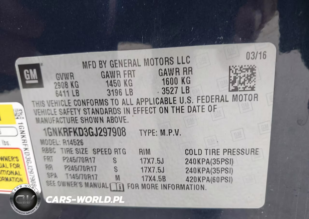 2016 Chevrolet Traverse Ls VIN:1GNKRFKD3GJ297908 - 9