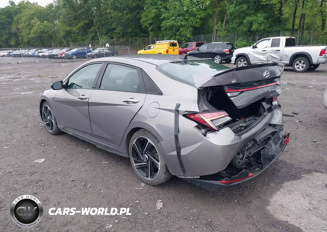 2021 Hyundai Elantra N Line VIN:KMHLR4AF3MU173521 - 3