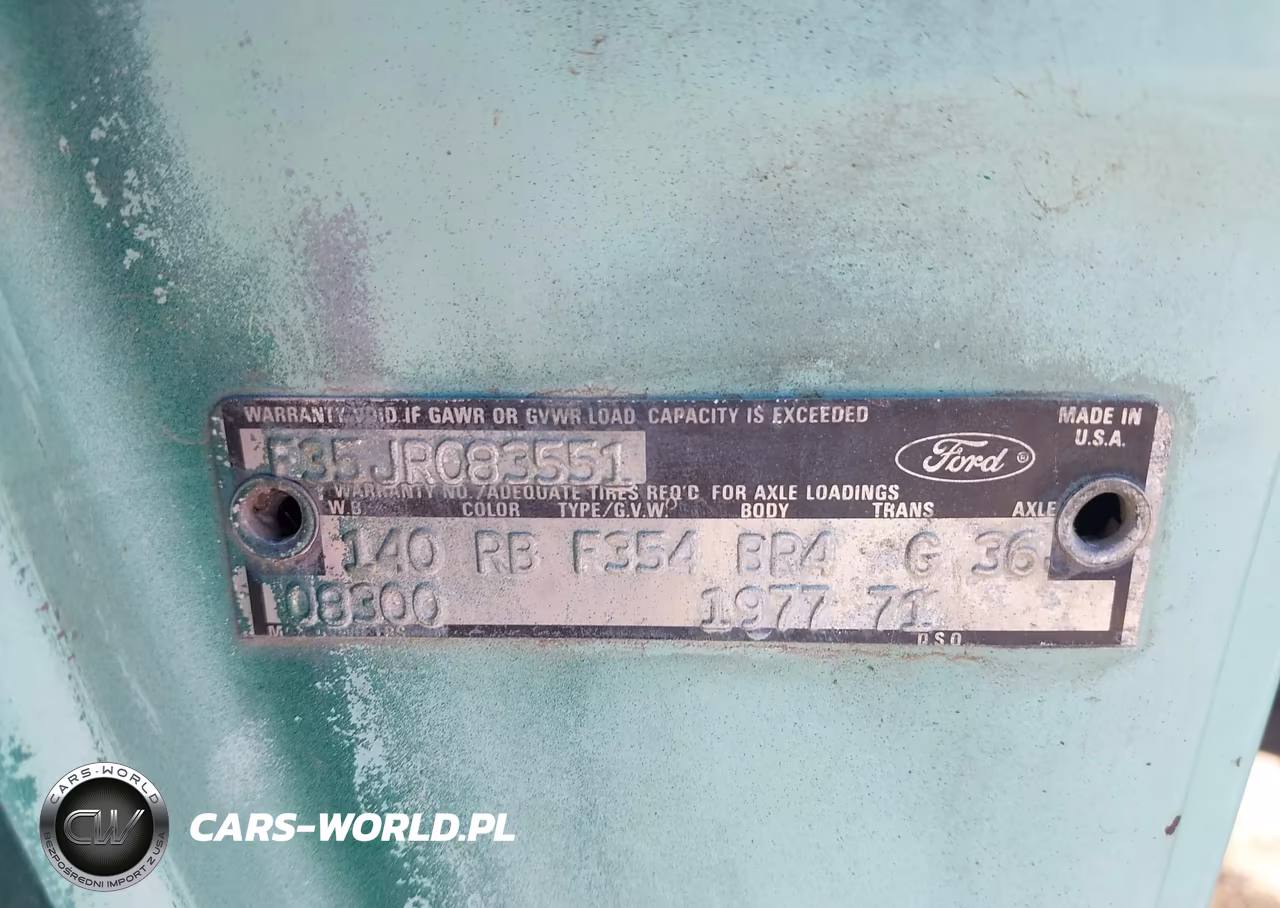 1977 Ford F-350 VIN:F35JR083551 - 9