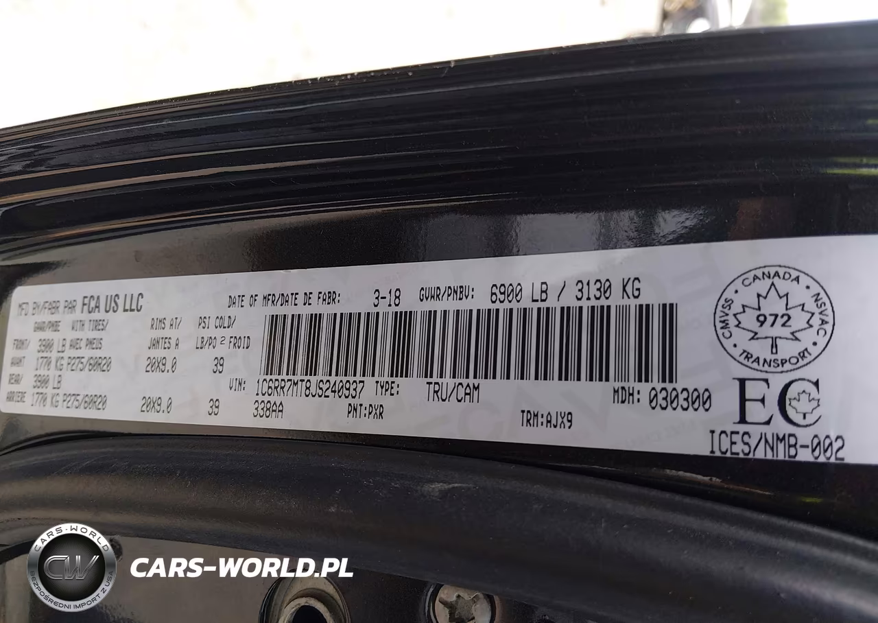 2018 Ram 1500 Sport VIN:1C6RR7MT8JS240937 - 9