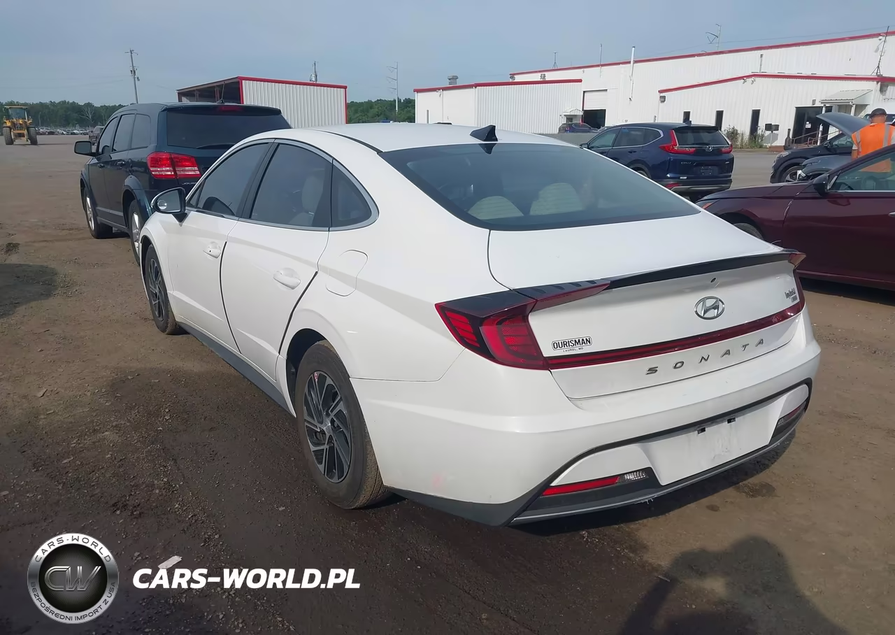 2023 Hyundai Sonata Hybrid Blue VIN:KMHL24JJ5PA069790 - 3