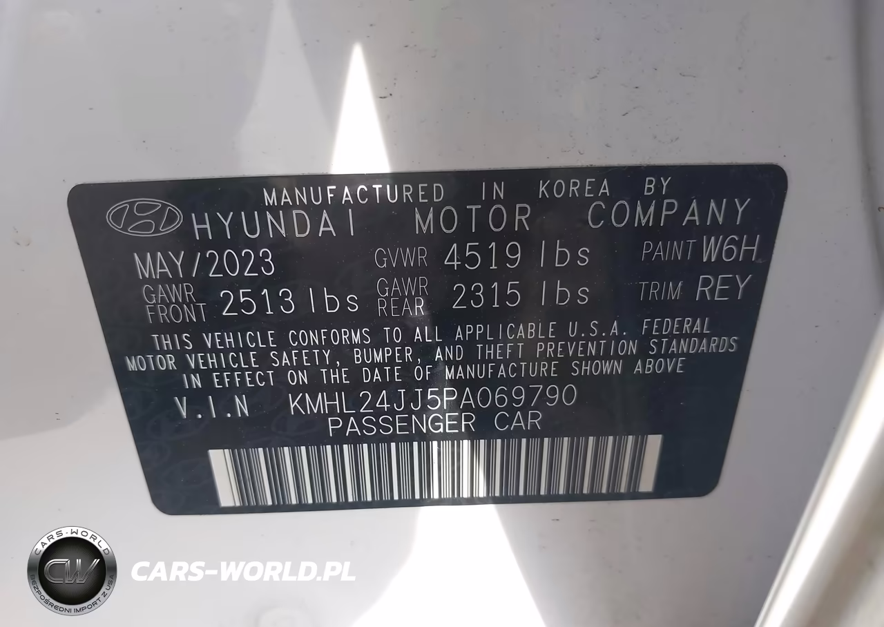 2023 Hyundai Sonata Hybrid Blue VIN:KMHL24JJ5PA069790 - 9