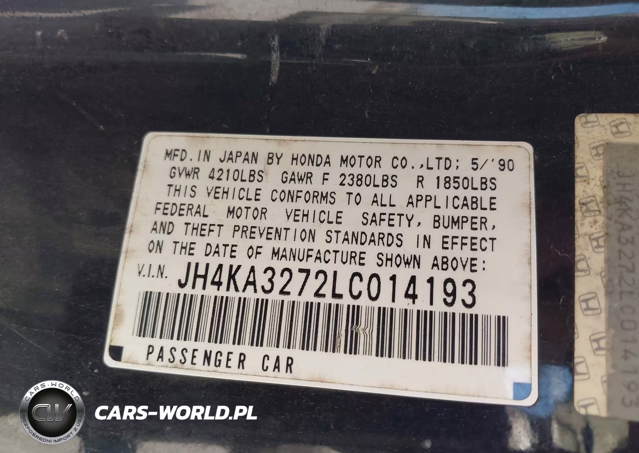 1990 Acura Legend Ls VIN:JH4KA3272LC014193 - 9