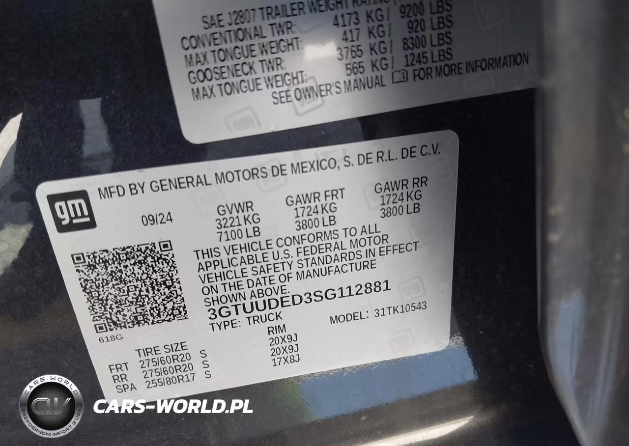 2025 GMC Sierra 1500 4Wd Short Box Slt VIN:3GTUUDED3SG112881 - 9