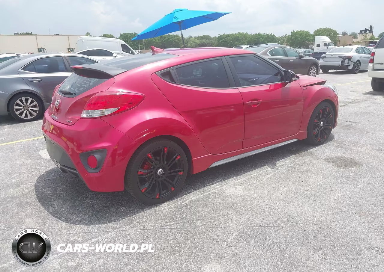 2016 Hyundai Veloster Turbo VIN:KMHTC6AE2GU273084 - 4