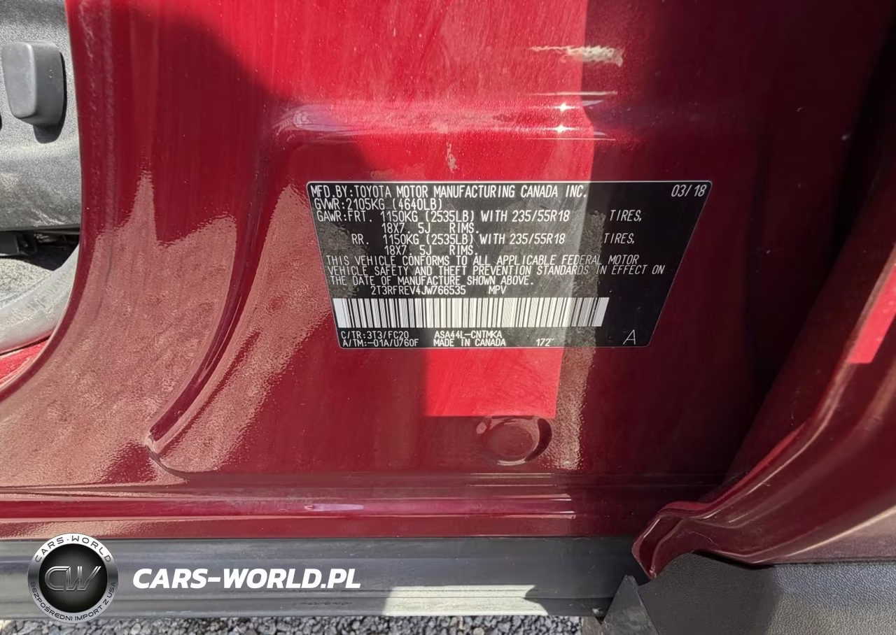 2018 Toyota Rav4 Adventure VIN:2T3RFREV4JW766535 - 9
