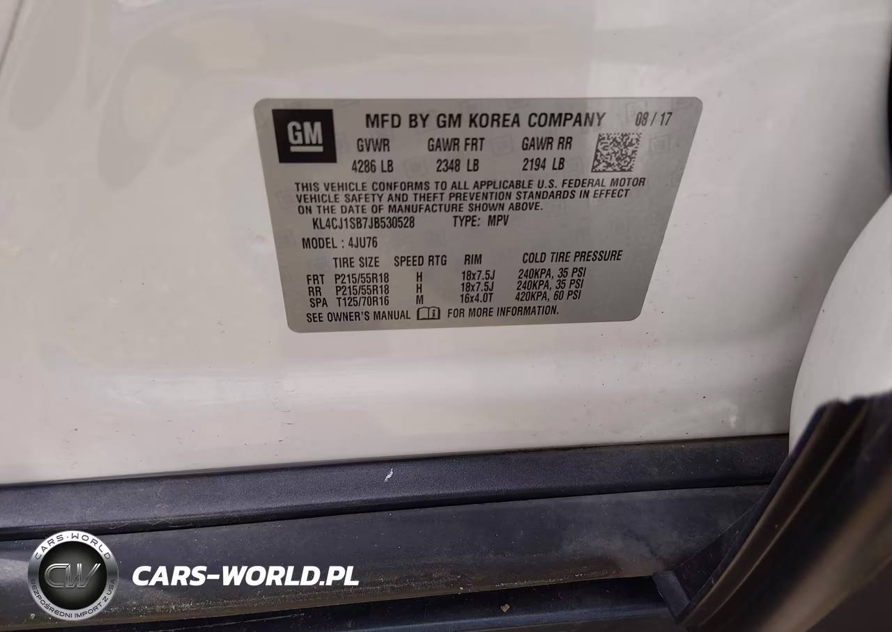 2018 Buick Encore Sport Touring VIN:KL4CJ1SB7JB530528 - 9