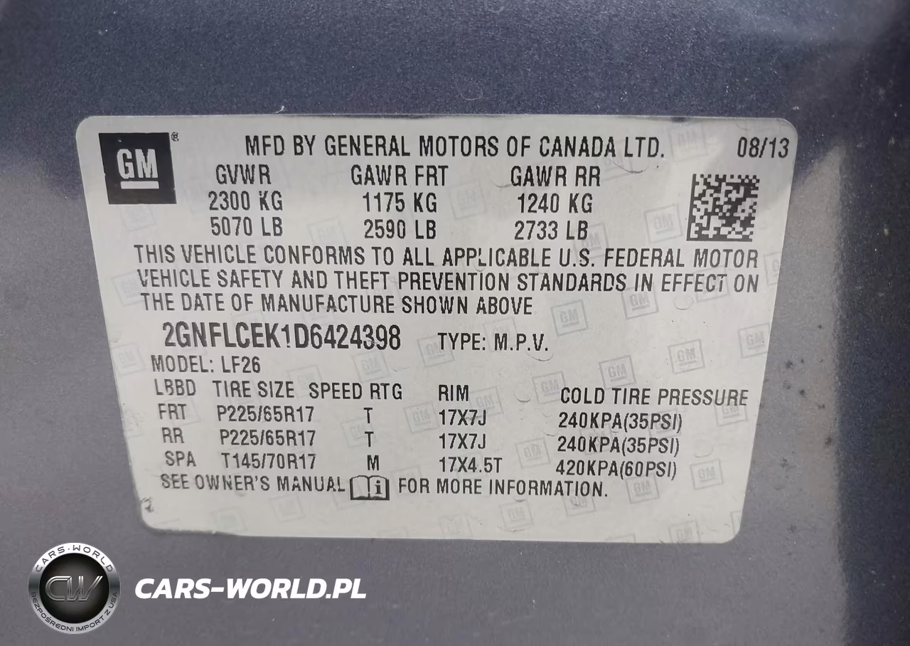 2013 Chevrolet Equinox Ls VIN:2GNFLCEK1D6424398 - 9
