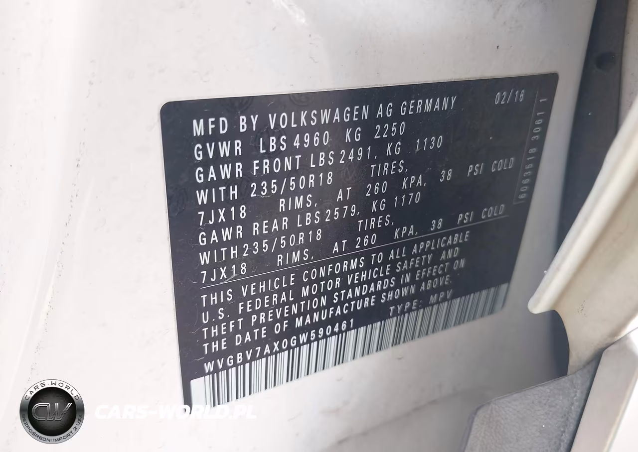 2016 Volkswagen Tiguan Se VIN:WVGBV7AX0GW590461 - 9