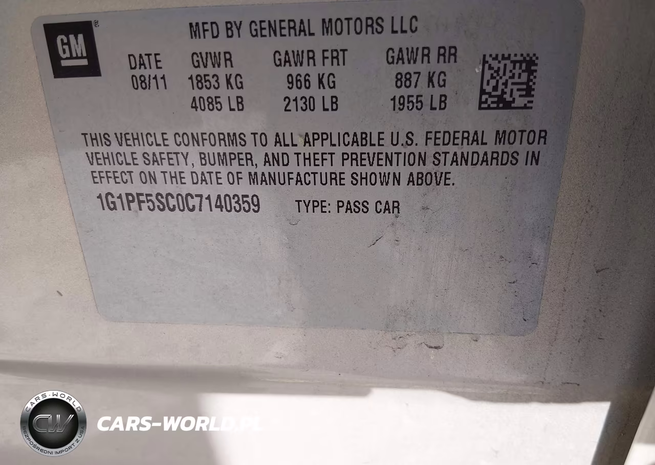 2012 Chevrolet Cruze 1Lt VIN:1G1PF5SC0C7140359 - 9