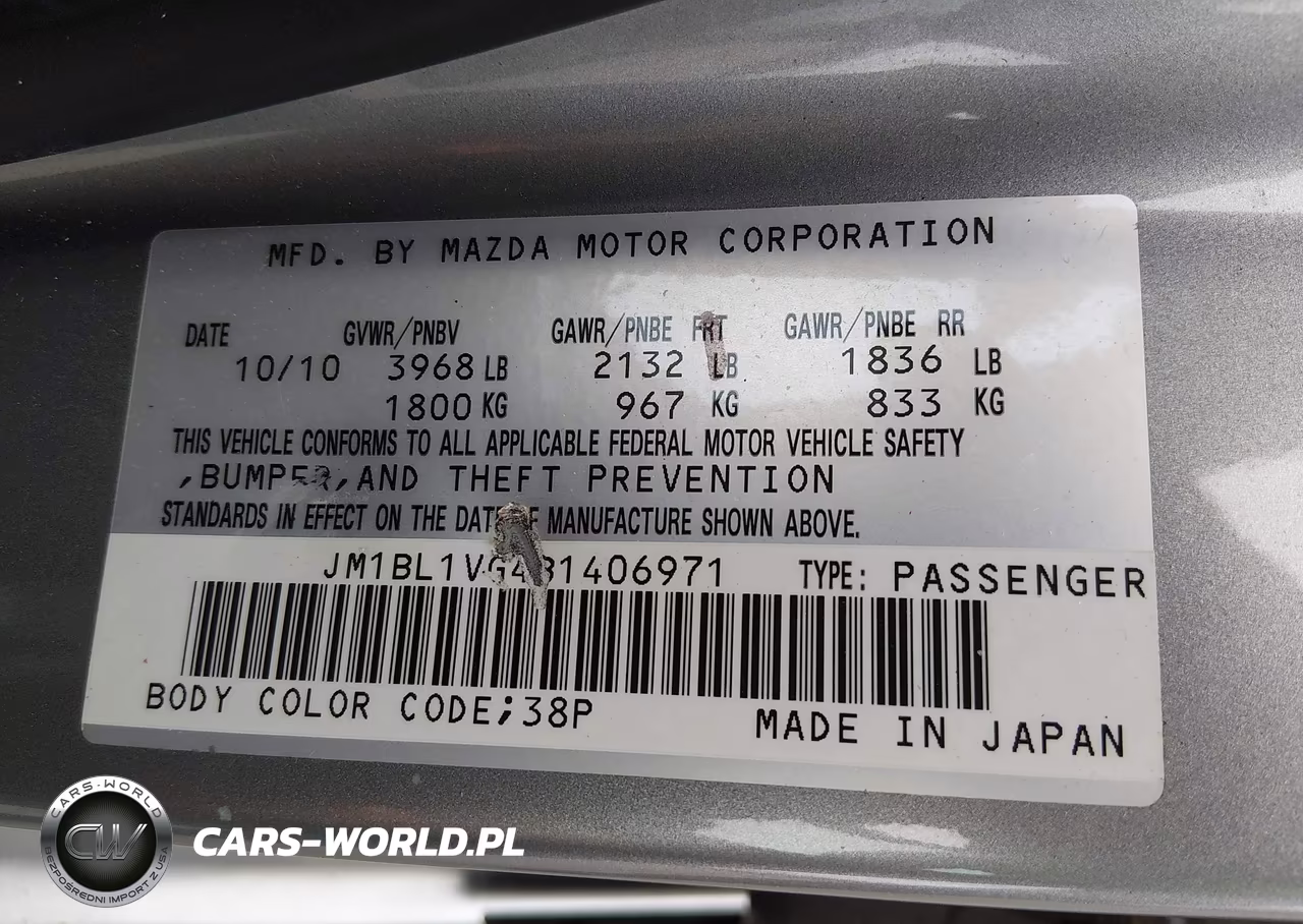 2011 Mazda Mazda3 I Touring VIN:JM1BL1VG4B1406971 - 9