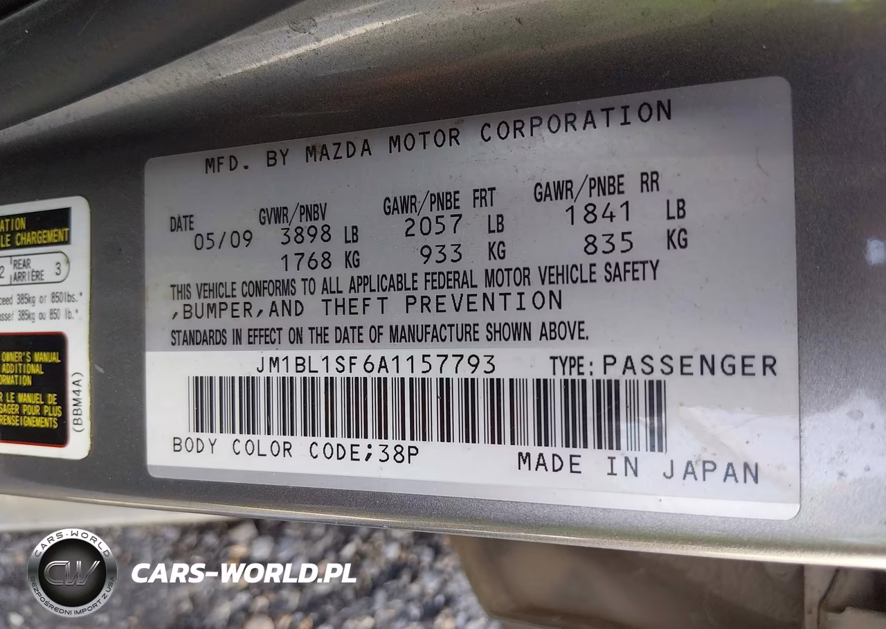 2010 Mazda Mazda3 I Sport VIN:JM1BL1SF6A1157793 - 9