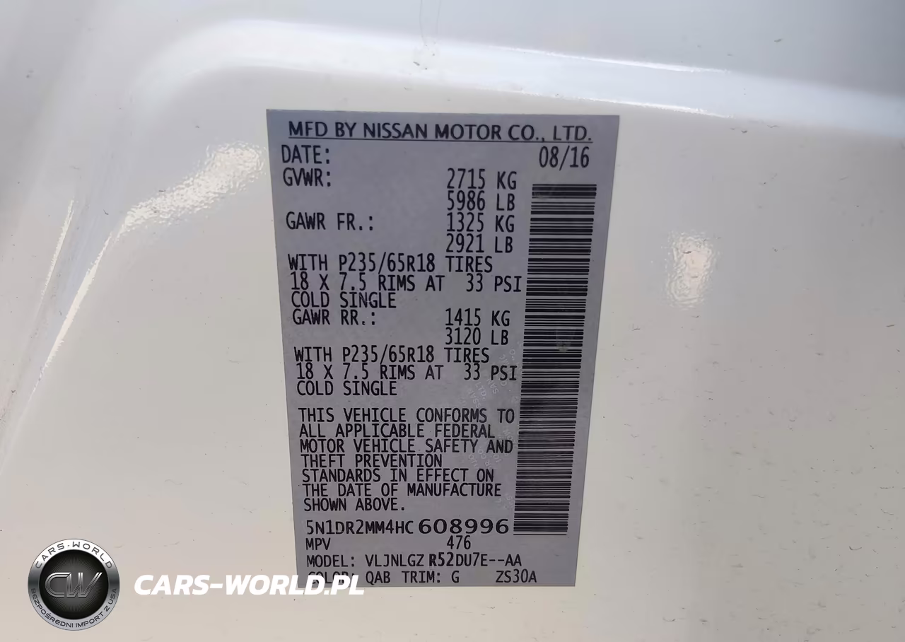 2017 Nissan Pathfinder Sl VIN:5N1DR2MM4HC608996 - 9