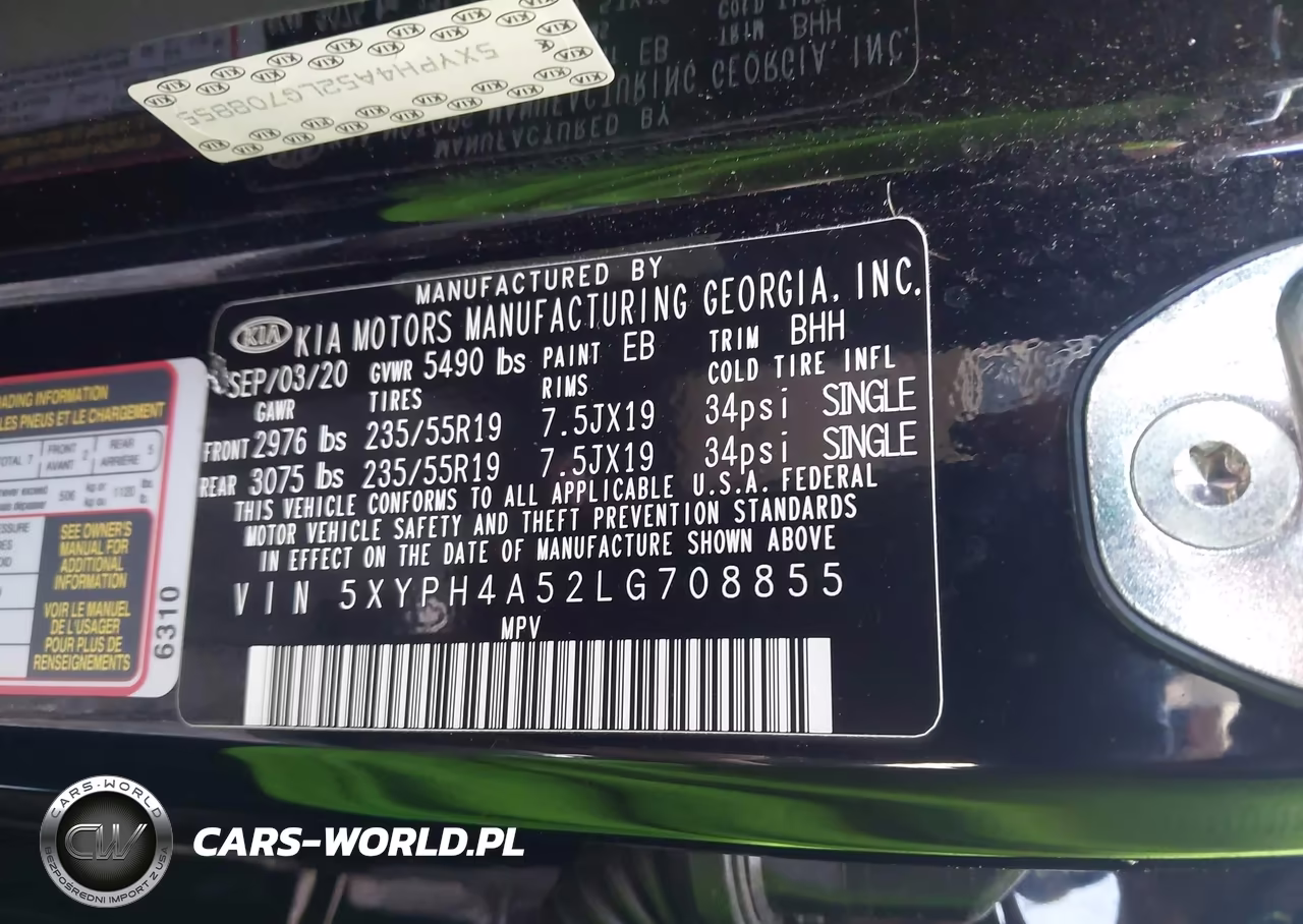 2020 Kia Sorento 3.3L Ex VIN:5XYPH4A52LG708855 - 9