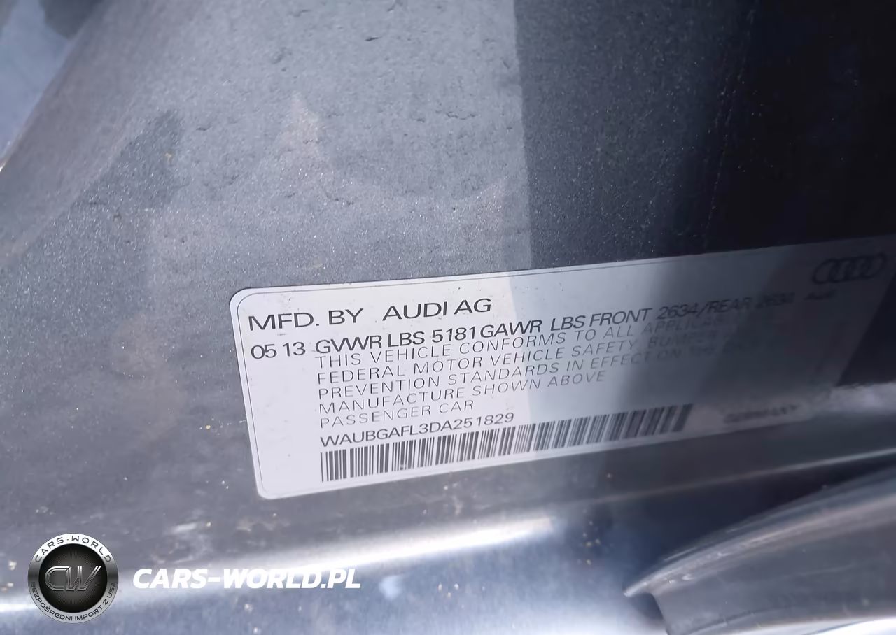 2013 Audi S4 3.0T Premium Plus VIN:WAUBGAFL3DA251829 - 9
