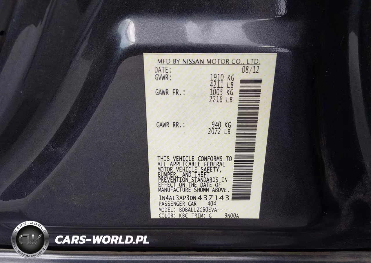 2013 Nissan Altima 2.5 Sv VIN:1N4AL3AP3DN437143 - 9