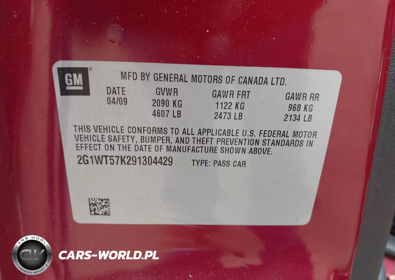 2009 Chevrolet Impala Lt VIN:2G1WT57K291304429 - 9