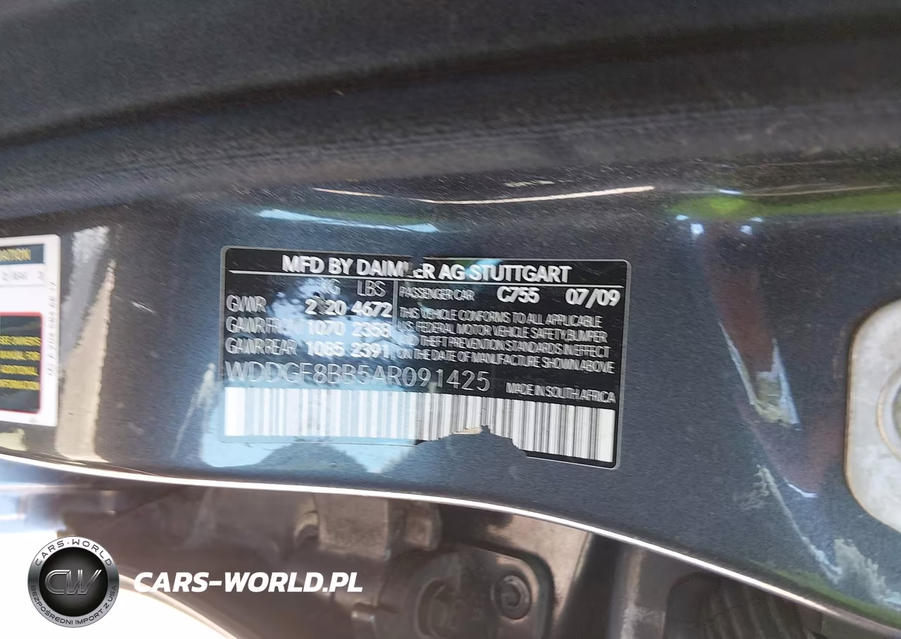 2010 Mercedes-Benz C 300 Luxury 4Matic-Sport 4Matic VIN:WDDGF8BB5AR091425 - 9