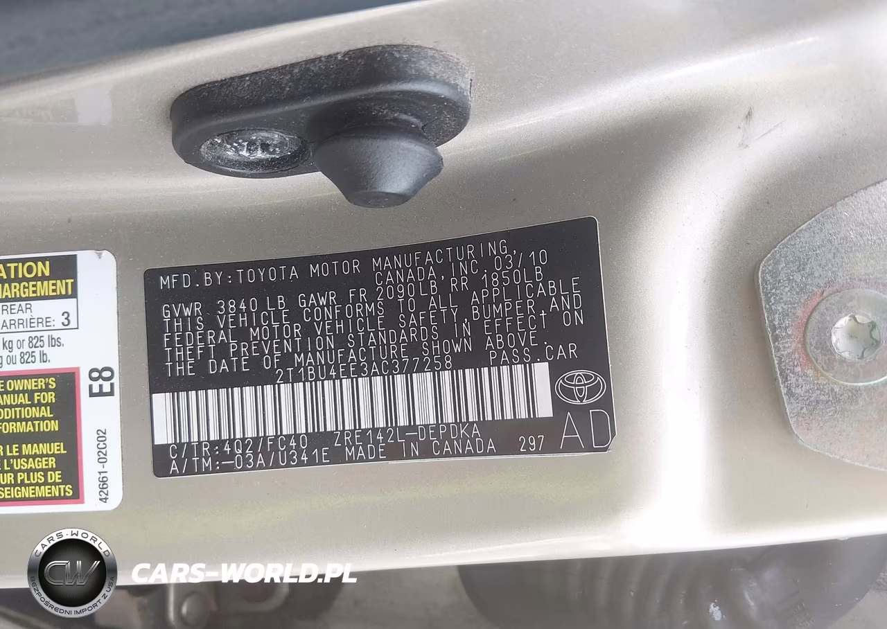 2010 Toyota Corolla Le VIN:2T1BU4EE3AC377258 - 9