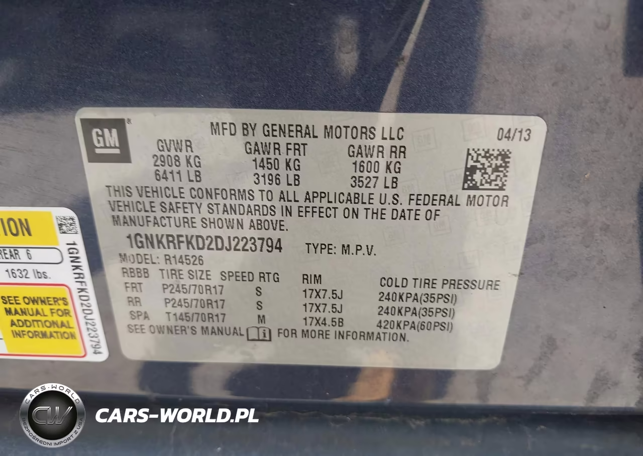 2013 Chevrolet Traverse Ls VIN:1GNKRFKD2DJ223794 - 9