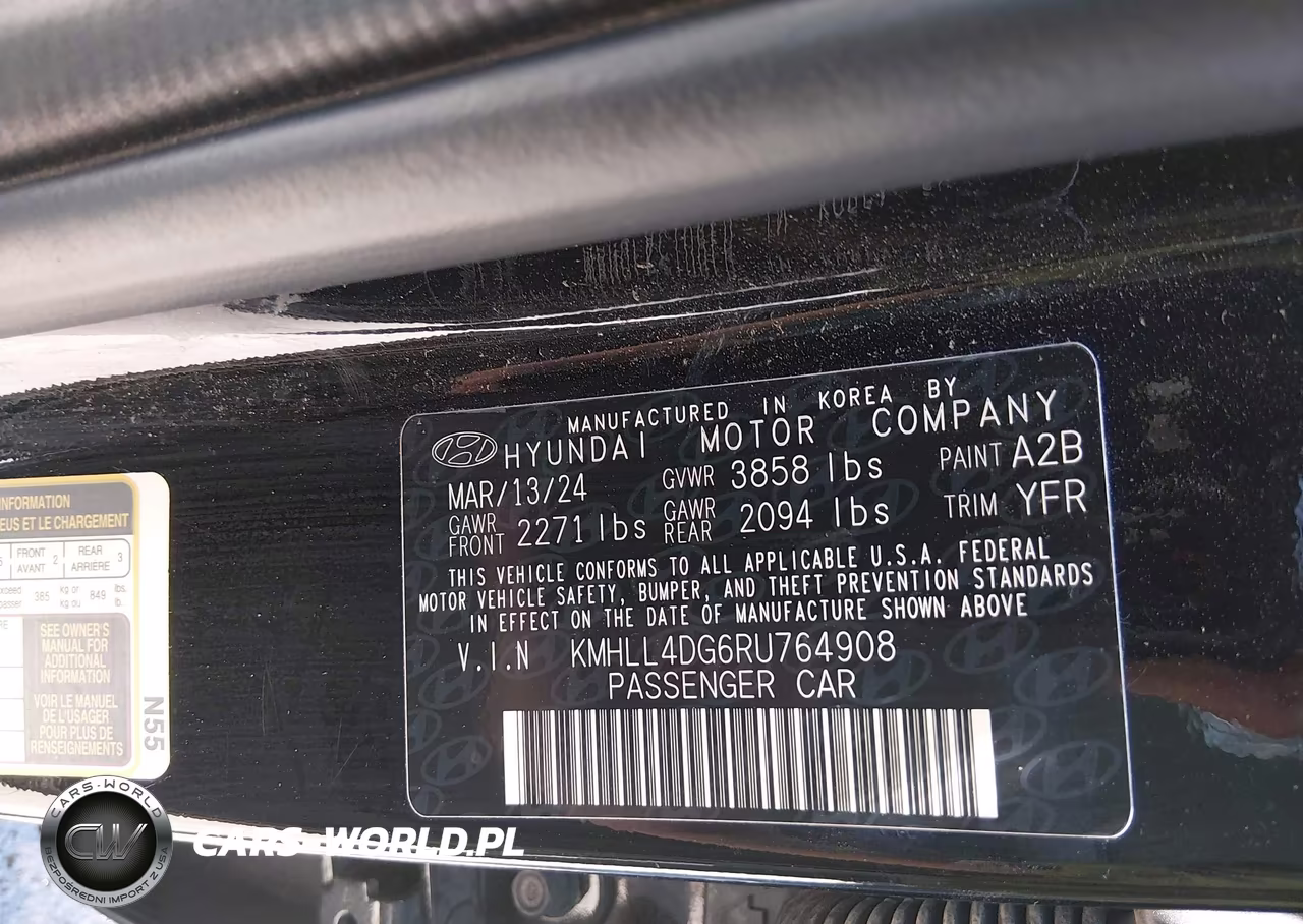 2024 Hyundai Elantra Se VIN:KMHLL4DG6RU764908 - 9