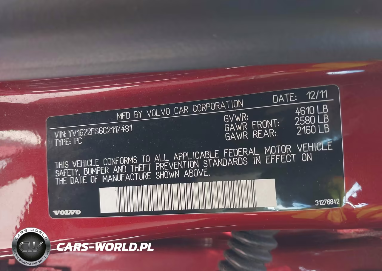 2012 Volvo S60 T5-T5 W-Moonroof VIN:YV1622FS6C2117481 - 9