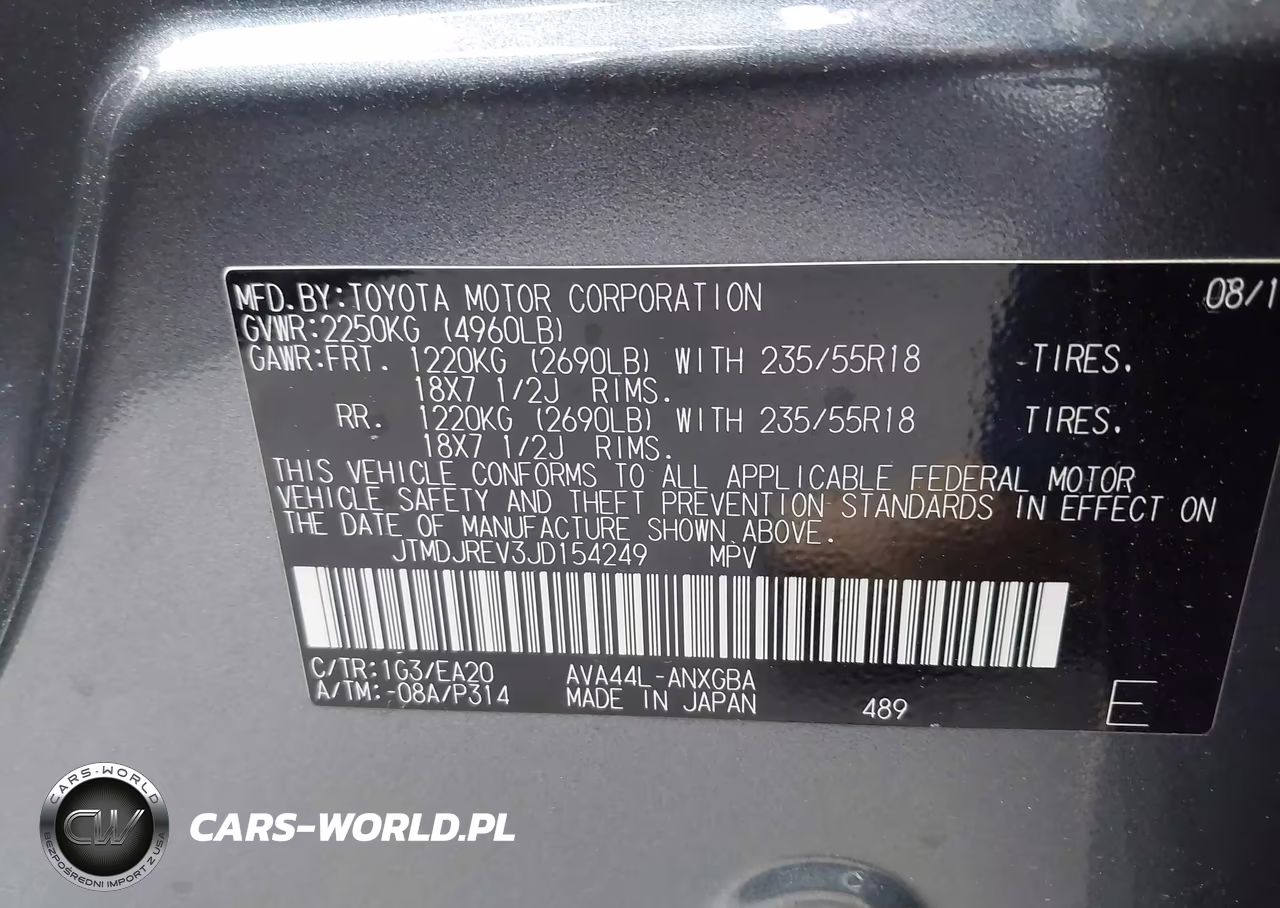 2018 Toyota Rav4 Hybrid Limited VIN:JTMDJREV3JD154249 - 9