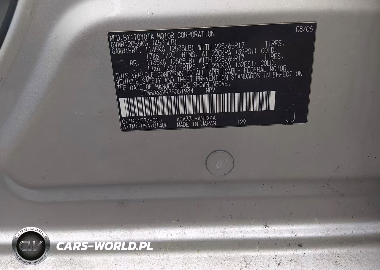 2007 Toyota Rav4 VIN:JTMBD33V975051984 - 9