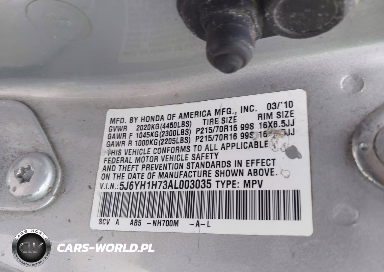 2010 Honda Element Ex VIN:5J6YH1H73AL003035 - 9