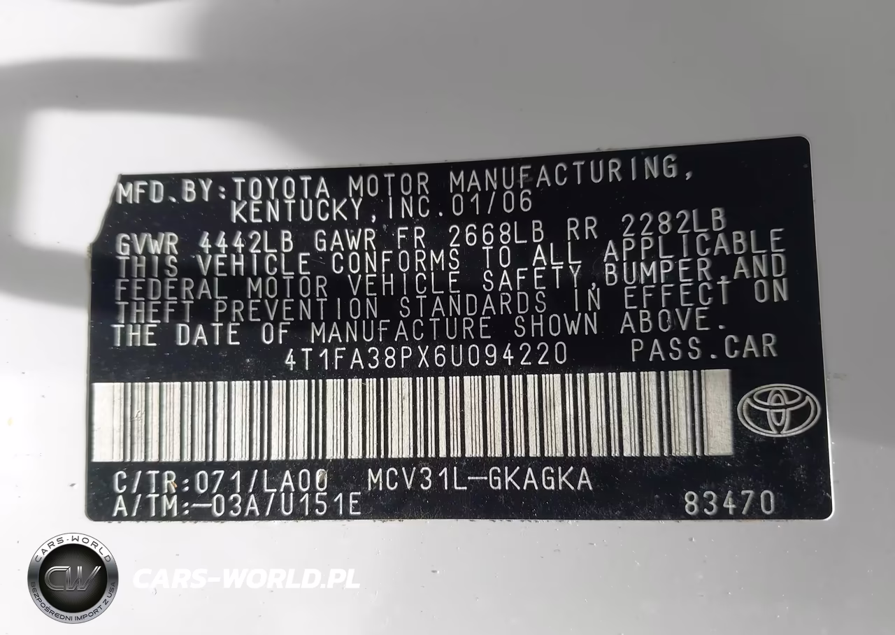 2006 Toyota Camry Solara Sle VIN:4T1FA38PX6U094220 - 9