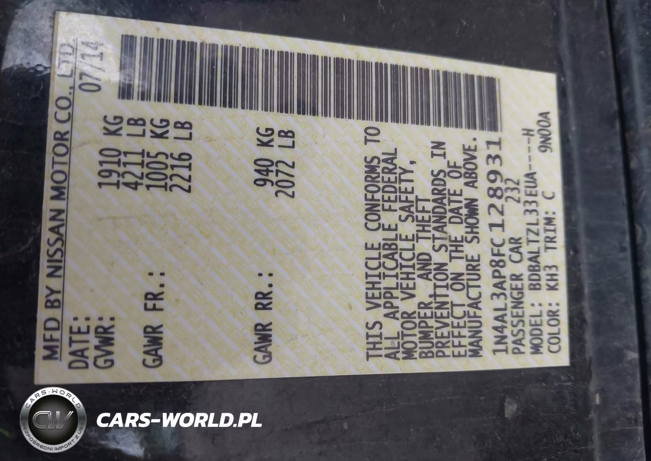 2015 Nissan Altima 2.5 Sl VIN:1N4AL3AP8FC128931 - 9