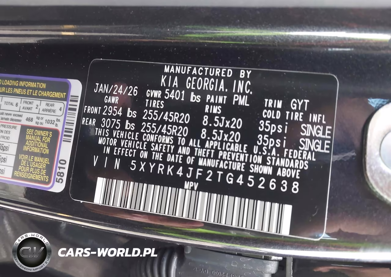 2026 Kia Sorento Sx VIN:5XYRK4JF2TG452638 - 9