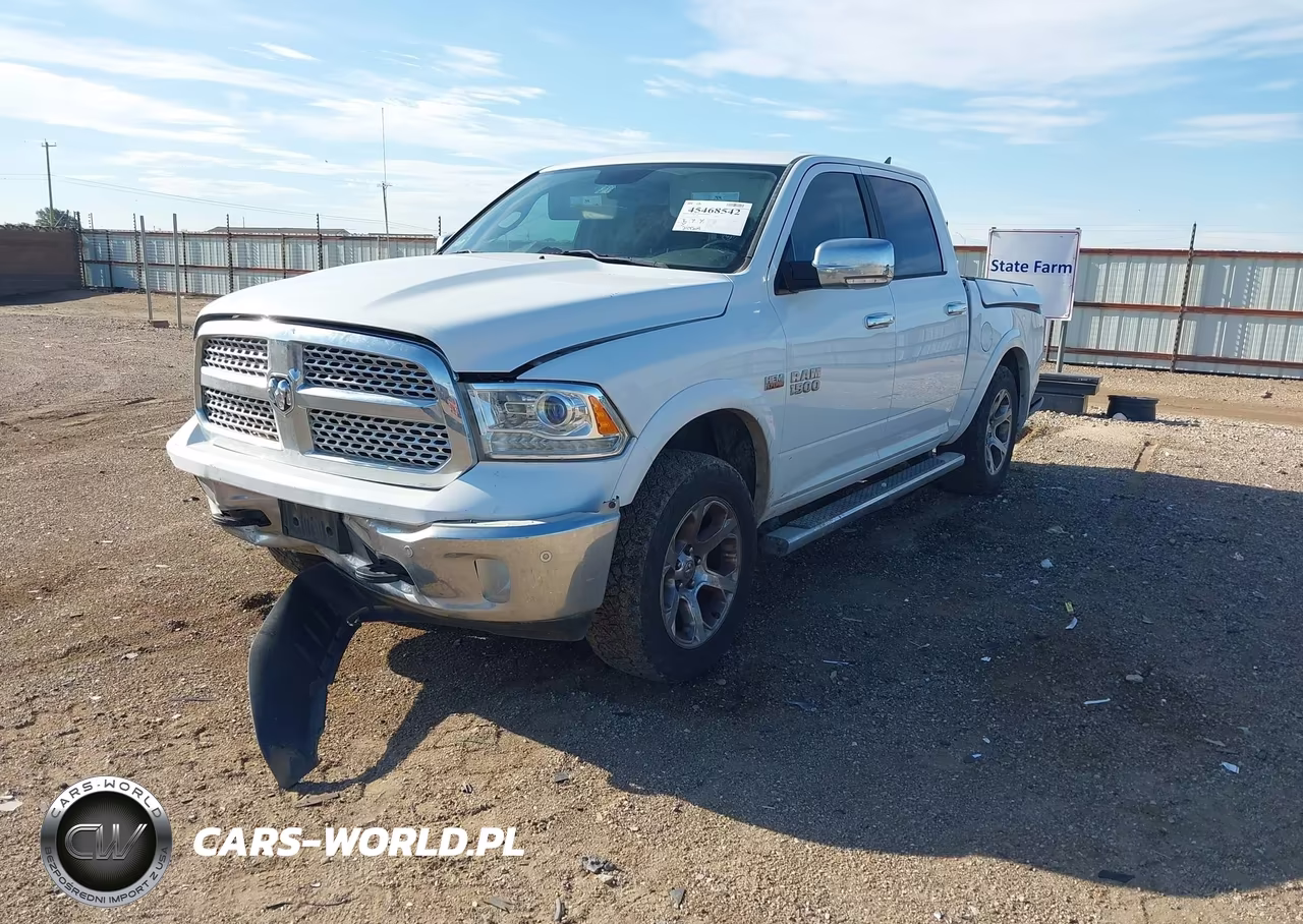 2017 Ram 1500 Laramie 4X4 5'7 Box VIN:1C6RR7NT3HS627355 - 2
