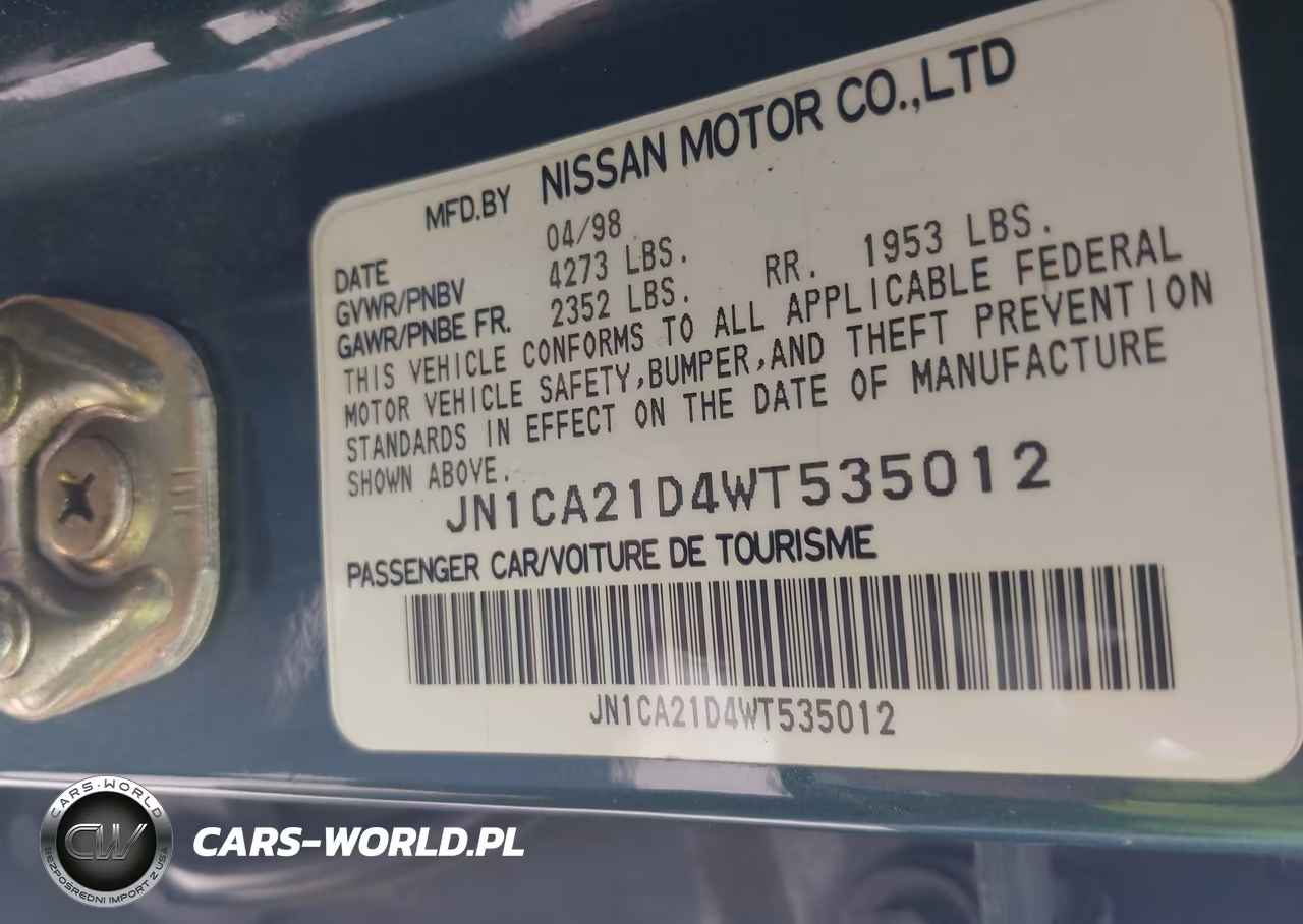 1998 Nissan Maxima Gle-Gxe-Se VIN:JN1CA21D4WT535012 - 9